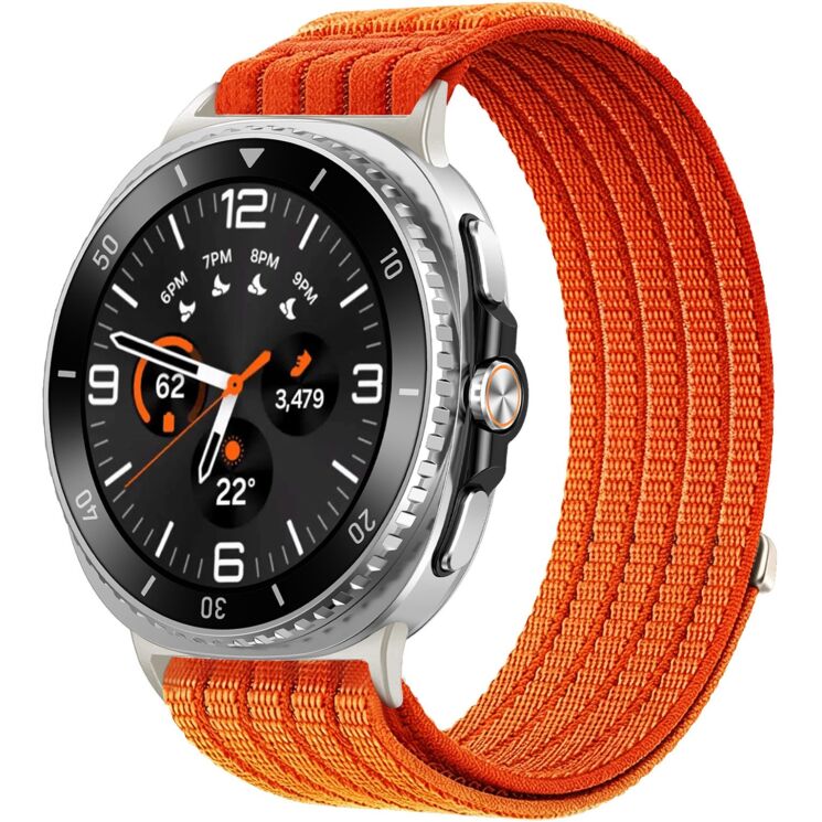 Ремешок Deexe Soft Weave для Samsung Galaxy Watch 8 (40/44mm) / 8 Classic - Orange: фото 2 из 5
