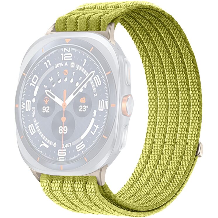 Ремешок Deexe Soft Weave для Samsung Galaxy Watch Ultra (47mm) / Ultra (2025) - Light Green (387805LG) Ремешок Deexe Soft Weave для Samsung Galaxy Watch Ultra (47mm) / Ultra (2025) - Light Green: фото 1 из 5