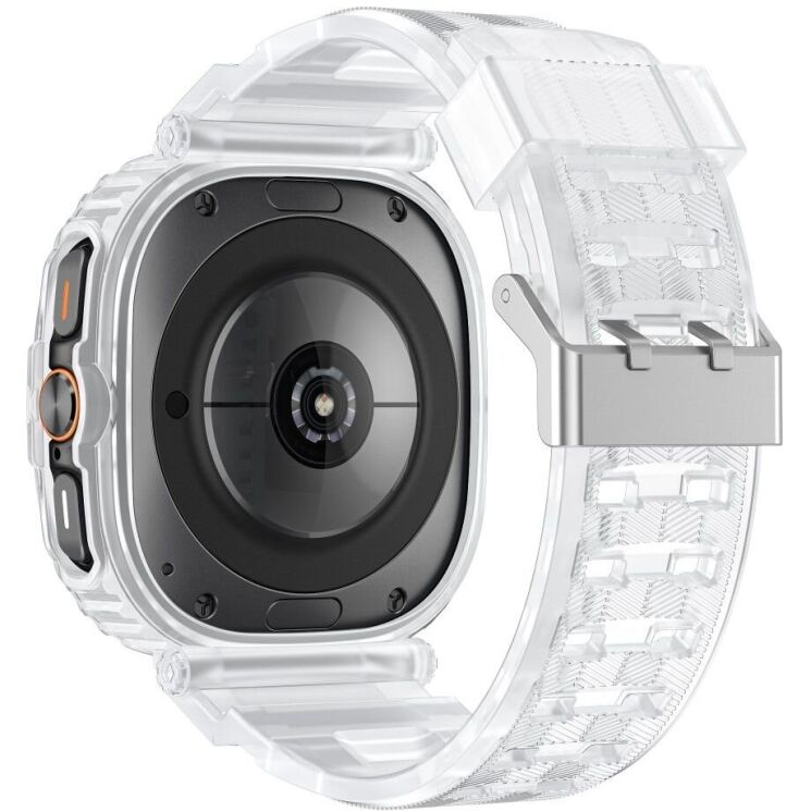Ремешок Deexe Solid Color для Samsung Galaxy Watch Ultra (47mm) - Transparent: фото 2 из 8