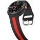 Ремешок Deexe Sport Strap для Samsung Galaxy Watch 8 (40/44mm) / 8 Classic - Black / Red (384178BR). Фото 4 из 6