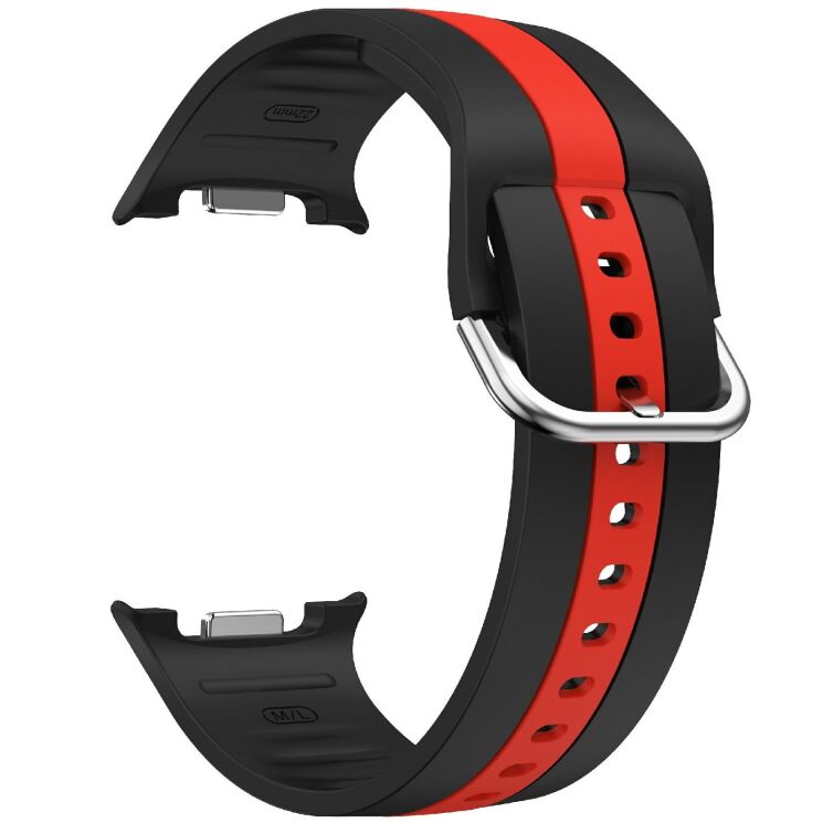 Ремешок Deexe Sport Strap для Samsung Galaxy Watch 8 (40/44mm) / 8 Classic - Black / Red: фото 3 из 6