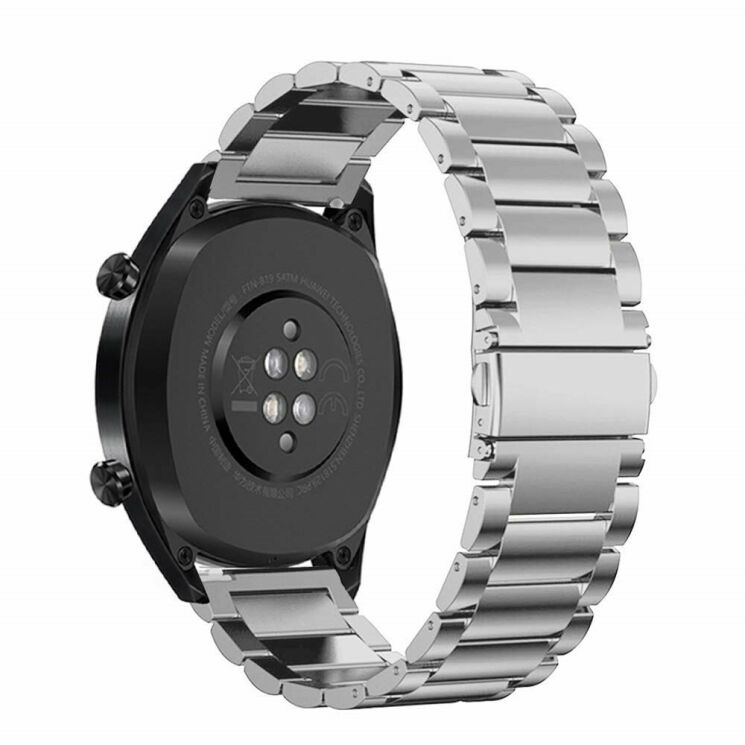 Ремешок Deexe Stainless Steel для Huawei Watch GT / Watch GT2 46mm / Watch GT 2e - Silver: фото 2 из 7