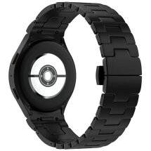 Ремешок Deexe Stainless Steel QuickFit для Samsung Galaxy Watch 4 / 5 / 6 / 7 / FE (40mm) - Black: фото 1 из 6