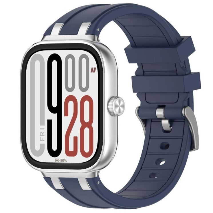 Ремешок Deexe Vortex для Xiaomi Redmi Watch 4 / Watch 5 / Mi Smart Band 8 Pro / Band 9 Pro - Navy Blue: фото 4 из 8