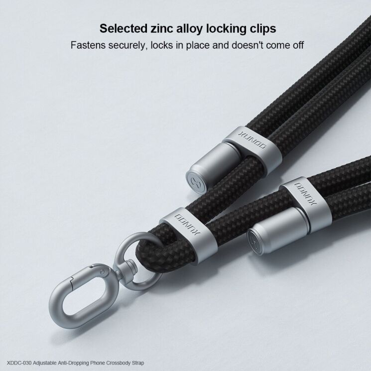 Ремінець для смартфона XUNDD XDDC-030 Crossbody Strap - Black: фото 7 з 8