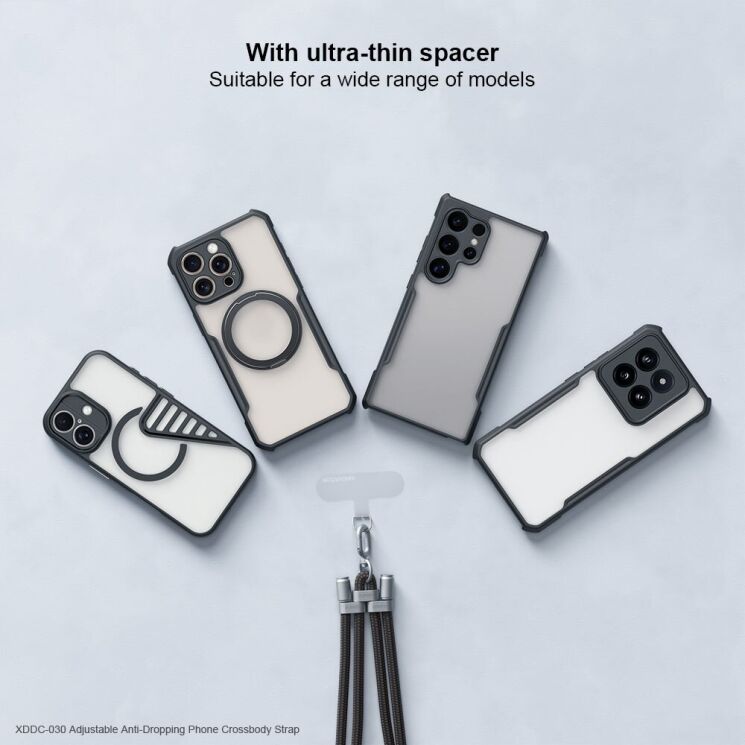 Ремінець для смартфона XUNDD XDDC-030 Crossbody Strap - Black: фото 6 з 8