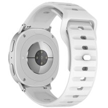 Ремешок KALEBOL Wave Pattern для Samsung Galaxy Watch 8 (40/44mm) / 8 Classic - White: фото 1 из 5
