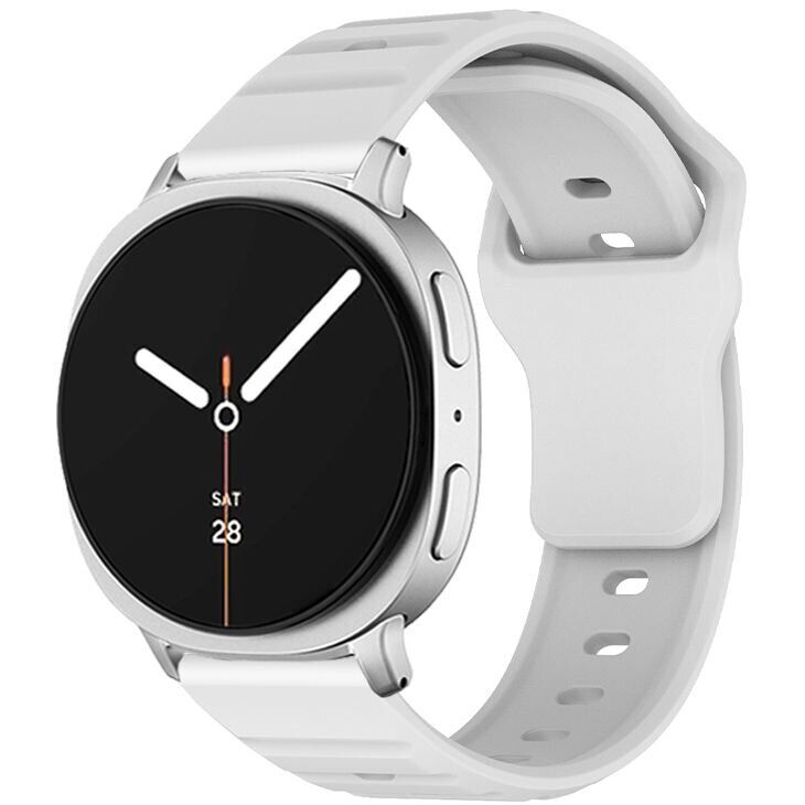 Ремешок KALEBOL Wave Pattern для Samsung Galaxy Watch 8 (40/44mm) / 8 Classic - White: фото 2 из 5