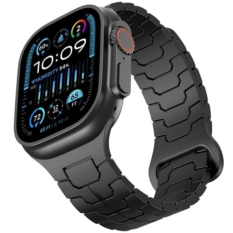 Ремешок Reframe Dragon Skin для Apple Watch 46 / 45 / 44 / SE 44 / 42 (Series 1-3) / Ultra / Ultra 2 - Black: фото 3 из 8