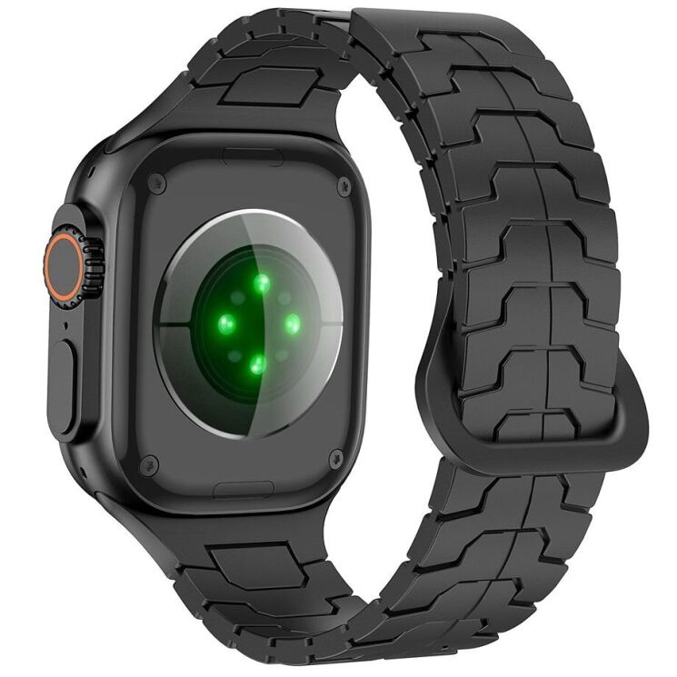 Ремешок Reframe Dragon Skin для Apple Watch 46 / 45 / 44 / SE 44 / 42 (Series 1-3) / Ultra / Ultra 2 - Black: фото 1 из 8