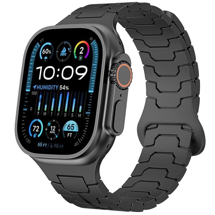 Ремешок Reframe Dragon Skin для Apple Watch 46 / 45 / 44 / SE 44 / 42 (Series 1-3) / Ultra / Ultra 2 - Black: фото 4 из 8