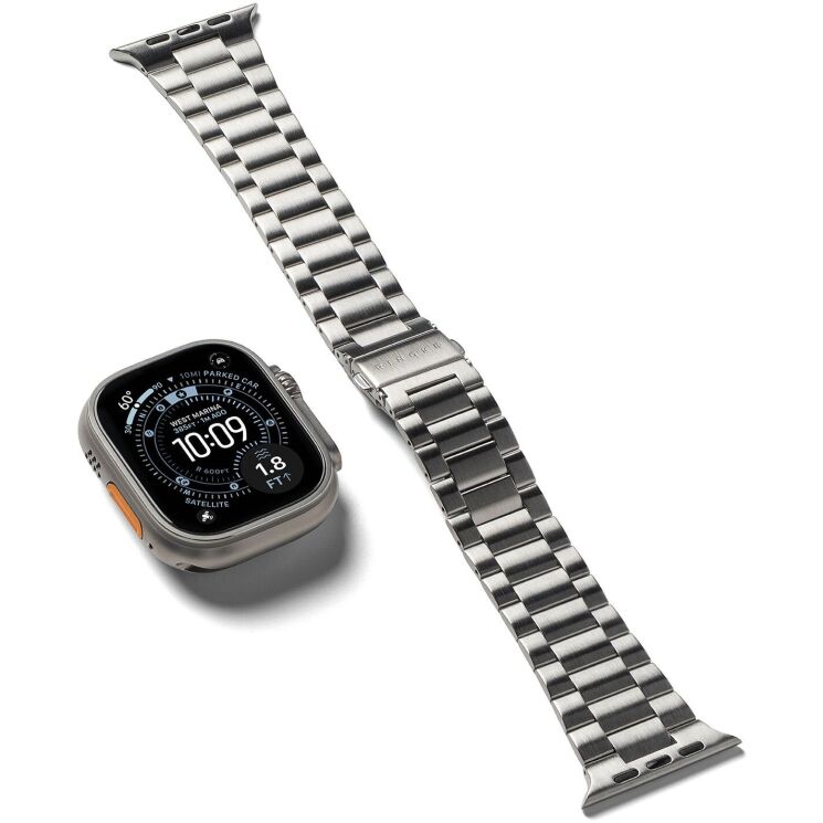 Ремінець Ringke Metal One Air для Apple Watch 46 / 44 / SE 44 / 45 / Ultra / Ultra 2 / Ultra 3 (49mm) 8800328813779 - Silver: фото 1 з 15