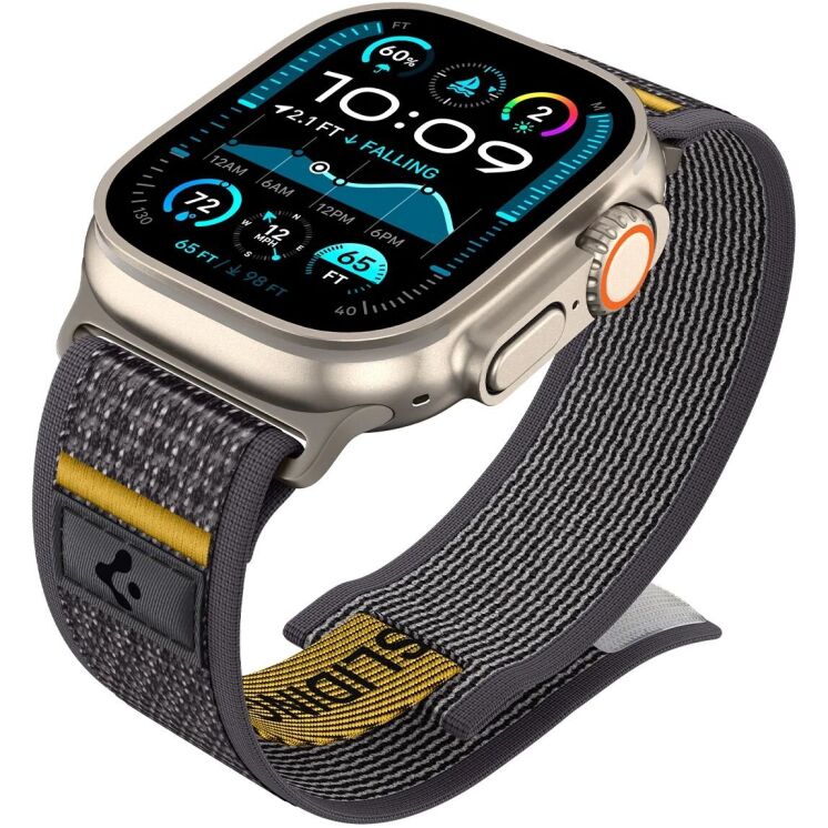 Ремешок Spigen (SGP) Athlex Air для Apple Watch 46 / 45 / 44 / SE 44 / Ultra / Ultra 2 (AMP09034) - Active Gray: фото 5 из 17
