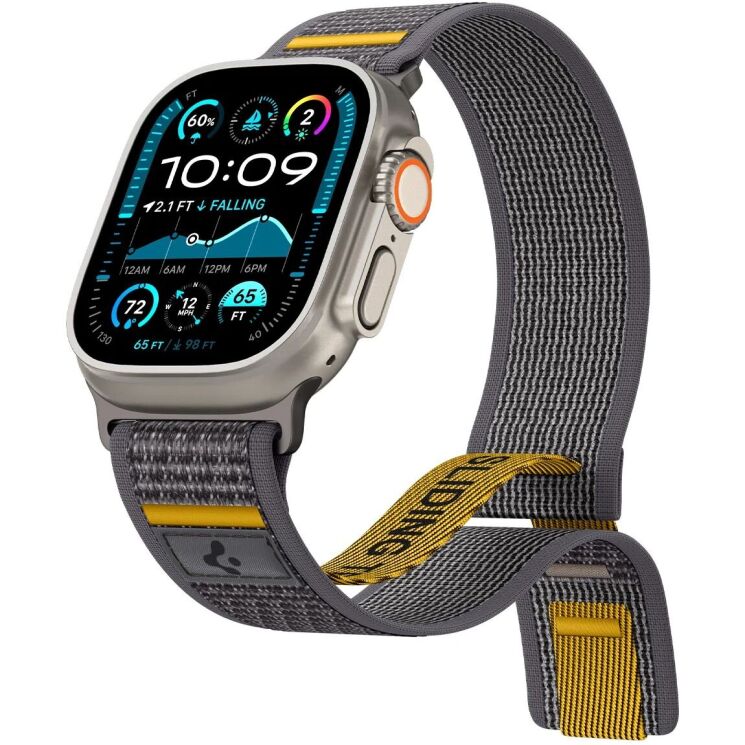 Ремешок Spigen (SGP) Athlex Air для Apple Watch 46 / 45 / 44 / SE 44 / Ultra / Ultra 2 (AMP09034) - Active Gray: фото 4 из 17