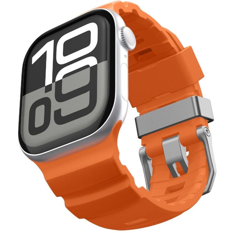 Ремешок Spigen WBS2 Band для Apple Watch 46 / 45 / 44 / SE 44 / 42 (Series 1-3) / Ultra / Ultra 2 / Ultra 3 (AMP10509) - Orange (371849O) Ремешок Spigen WBS2 Band для Apple Watch 46 / 45 / 44 / SE 44 / 42 (Series 1-3) / Ultra / Ultra 2 / Ultra 3 (AMP10509) - Orange: фото 5 из 17