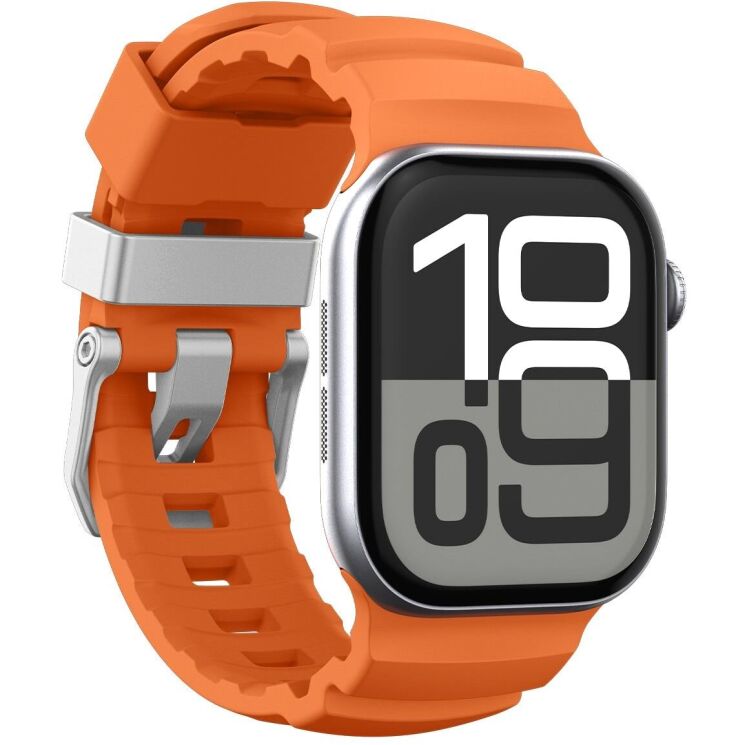 Ремешок Spigen WBS2 Band для Apple Watch 46 / 45 / 44 / SE 44 / 42 (Series 1-3) / Ultra / Ultra 2 / Ultra 3 (AMP10509) - Orange (371849O) Ремешок Spigen WBS2 Band для Apple Watch 46 / 45 / 44 / SE 44 / 42 (Series 1-3) / Ultra / Ultra 2 / Ultra 3 (AMP10509) - Orange: фото 4 из 17