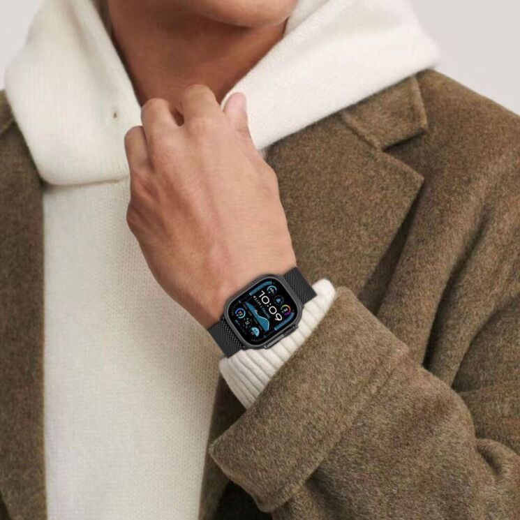 Ремешок Tech-Protect Milano для Apple Watch 46 / 44 / SE 44 / 45 / Ultra / Ultra 2 (49mm) - Titanium: фото 4 из 4