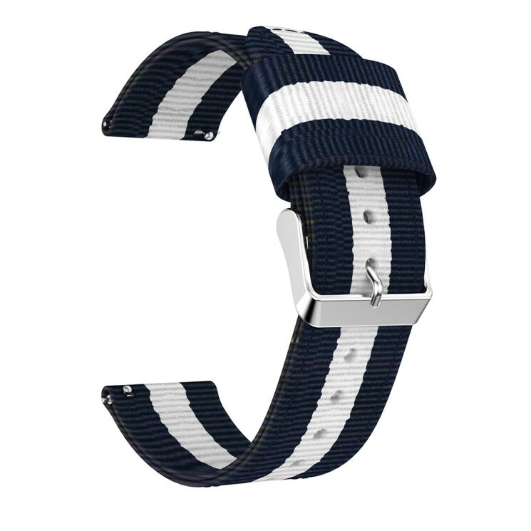 Ремінець UniCase Nylon для Samsung Galaxy Watch 42mm - Blue / White: фото 2 з 5