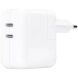 Сетевое зарядное устройство Apple 35W Dual USB-C (MW2K3ZM/A) - White (346193W). Фото 1 из 3