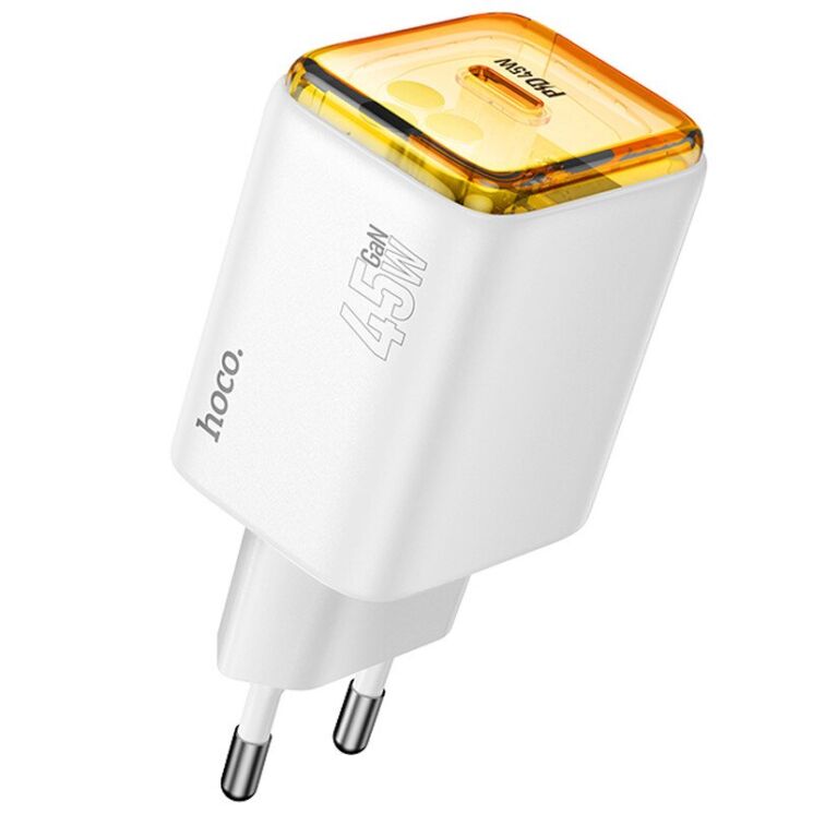 Сетевое зарядное устройство Hoco N54 Monsoon PD45W - White: фото 2 из 4