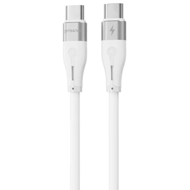 Мережевий зарядний пристрій Proove Silicone Power 30W + кабель Type-C to Type-C - White: фото 3 з 6