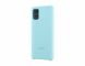 Силіконовий чохол Silicone Cover для Samsung Galaxy A71 (A715) EF-PA715TLEGRU - Blue (313054L). Фото 2 з 5
