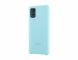 Силиконовый чехол Silicone Cover для Samsung Galaxy A71 (A715) EF-PA715TLEGRU - Blue (313054L). Фото 2 из 5