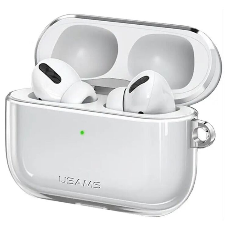 Силіконовий чохол USAMS US-BH570 Silicone Case для Apple AirPods Pro - Transparent: фото 2 з 8