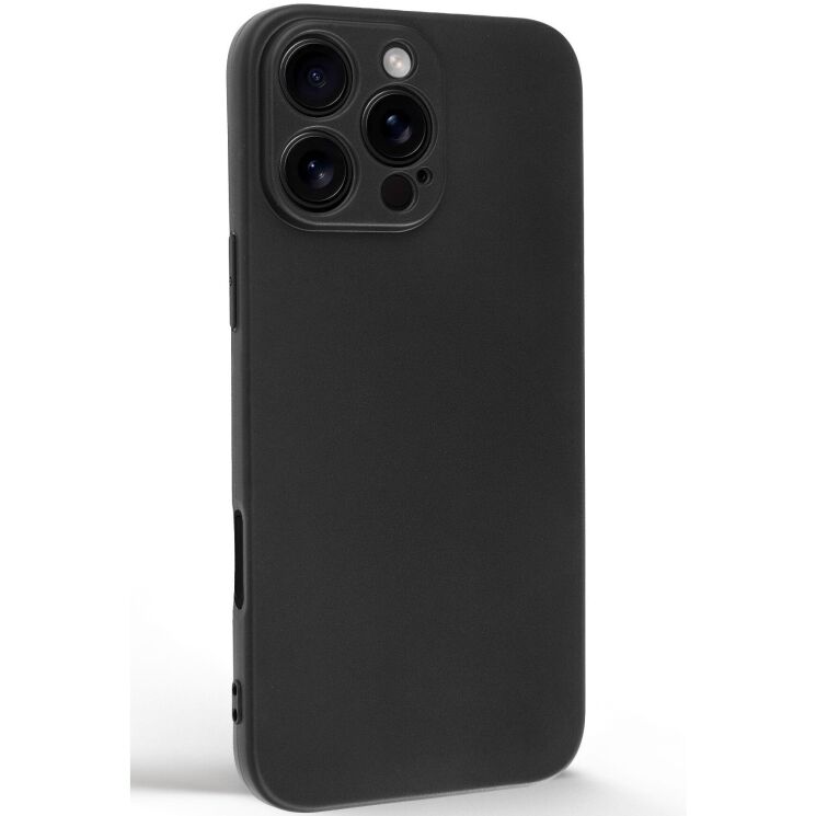 Силиконовый (TPU) чехол ArmorStandart Matte Slim Fit для Apple iPhone 16 Pro Max - Black: фото 2 из 5