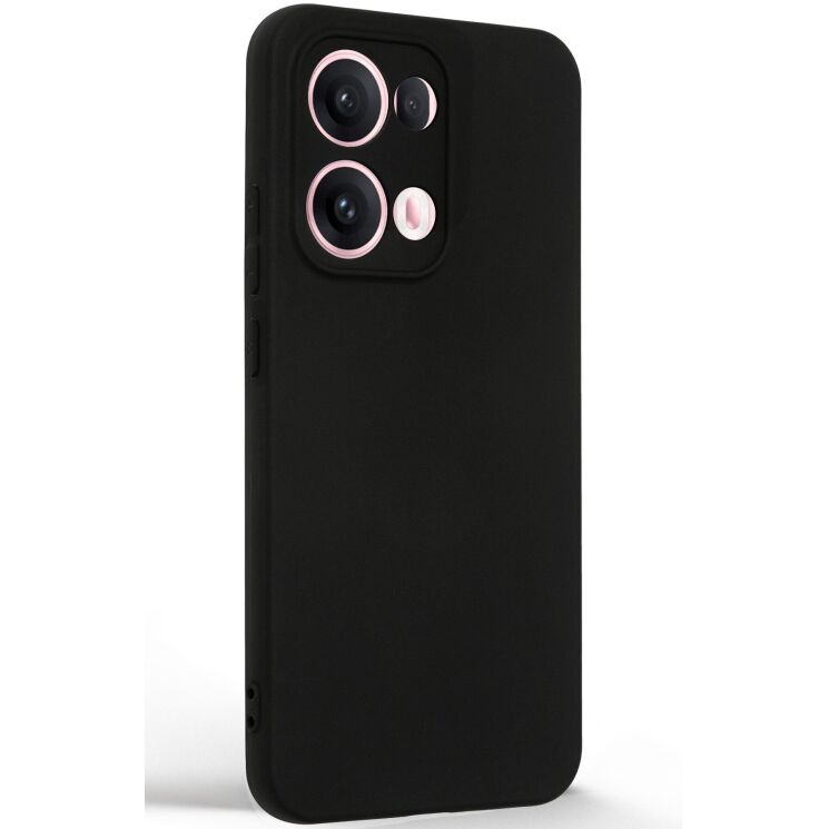 Силиконовый (TPU) чехол ArmorStandart Matte Slim Fit для OPPO Reno 13 - Black: фото 2 из 5