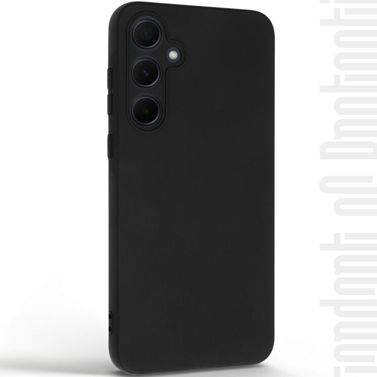 Силиконовый (TPU) чехол ArmorStandart Matte Slim Fit для Samsung Galaxy M35 (M356) - Black: фото 2 из 5
