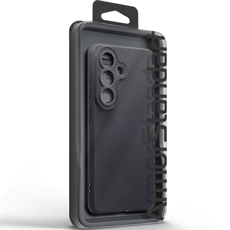 Силиконовый (TPU) чехол ArmorStandart Matte Slim Fit для Samsung Galaxy S26 (S942) - Black: фото 3 из 5