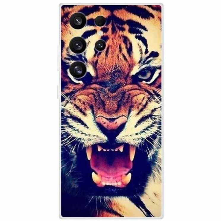 Силиконовый (TPU) чехол Deexe Life Style для Samsung Galaxy S24 Ultra (S928) - Tiger: фото 1 из 3