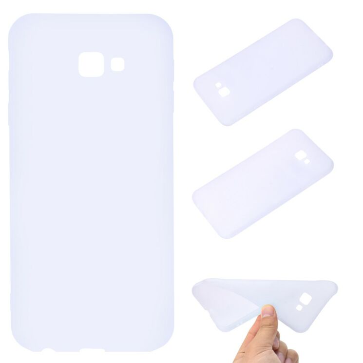 Силиконовый (TPU) чехол Deexe Matte Case для Samsung Galaxy J4+ (J415) - White: фото 1 из 6