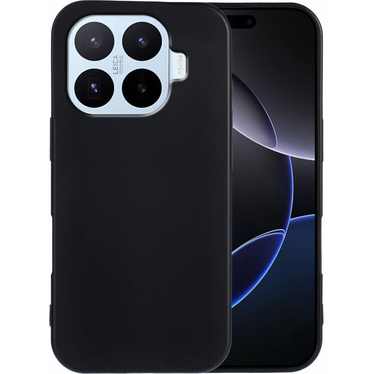 Силиконовый (TPU) чехол Deexe Matte Case для Xiaomi 17T - Black (408856B) Силиконовый (TPU) чехол Deexe Matte Case для Xiaomi 17T - Black: фото 1 из 7