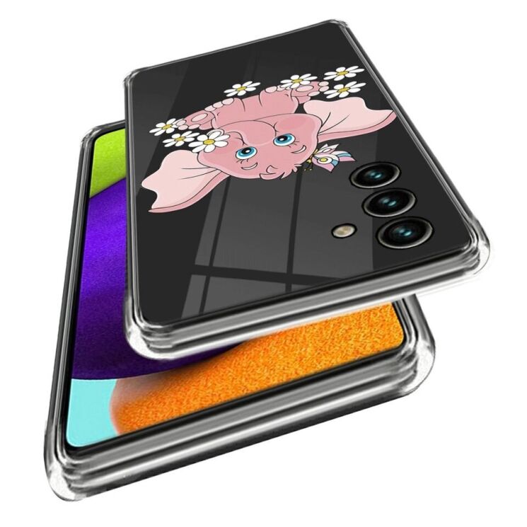 Силиконовый (TPU) чехол Deexe Pretty Glossy для Samsung Galaxy A35 (A356) - Pink Elephant: фото 2 из 3