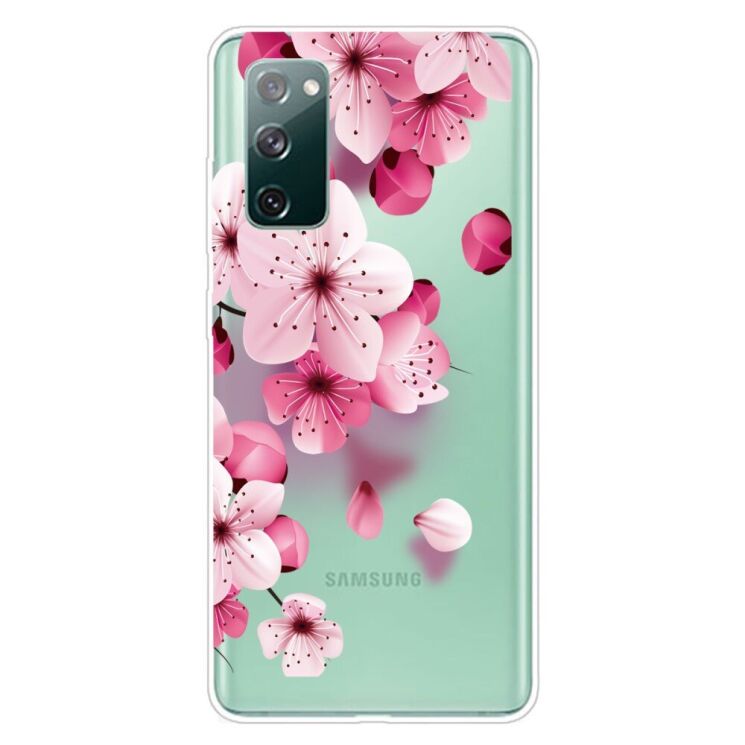 Силиконовый (TPU) чехол Deexe Pretty Glossy для Samsung Galaxy S20 FE (G780) - Sakura: фото 1 из 5