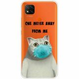 Силіконовий (TPU) чохол Deexe Pretty Glossy для Xiaomi Redmi 9C - Cat in Mask (267623E)