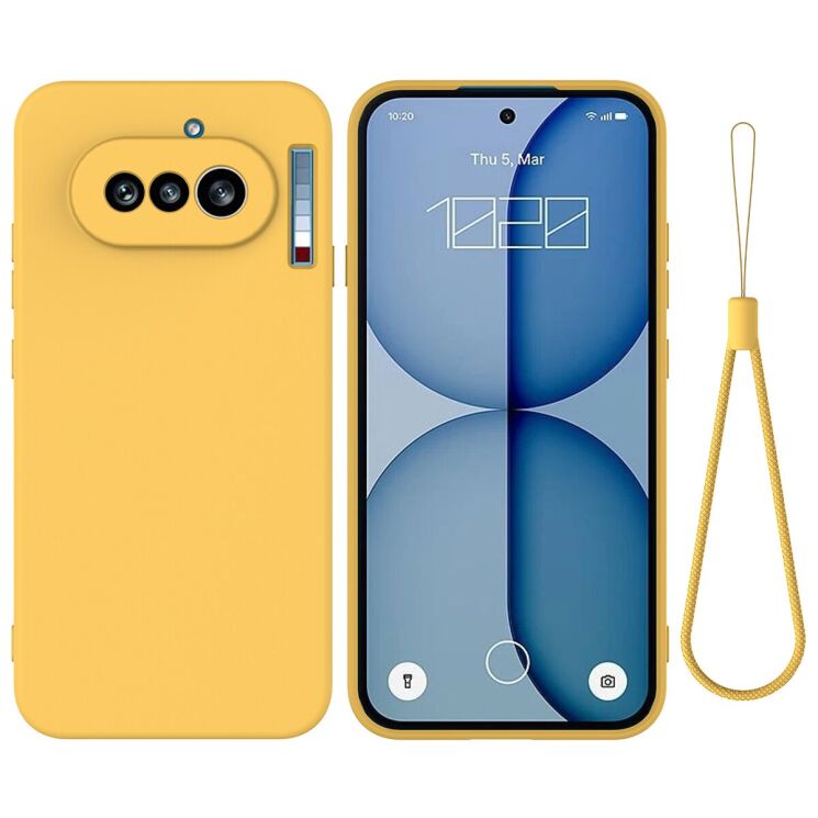 Силіконовий (TPU) чохол Deexe Silicone Case для Nothing Phone (4a) - Yellow: фото 1 з 9