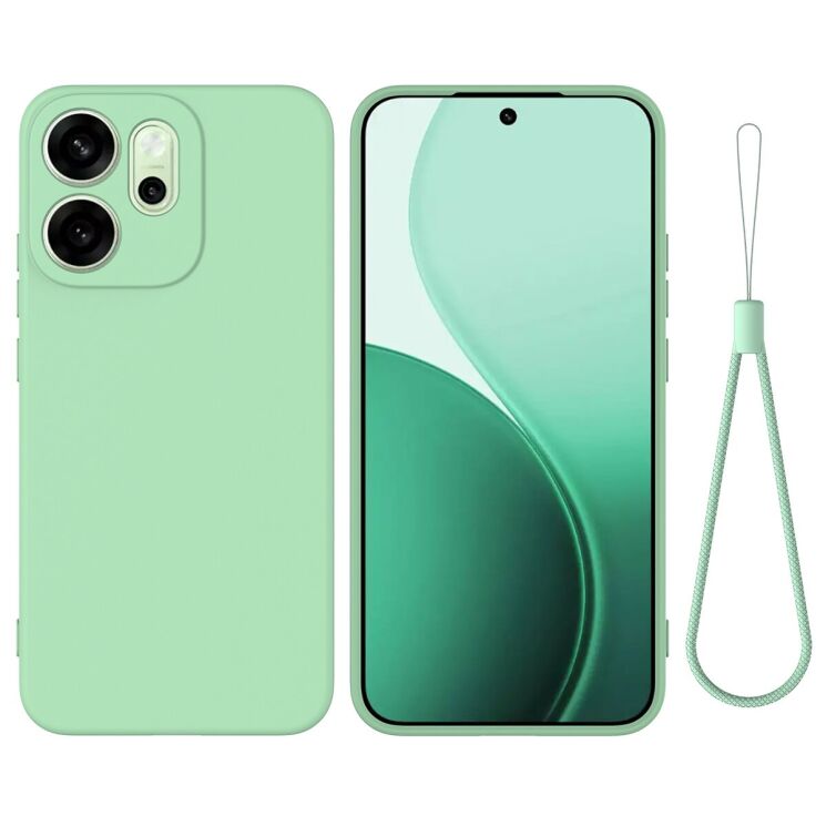 Силіконовий (TPU) чохол Deexe Silicone Case для OPPO Reno 15 Pro - Green: фото 1 з 9