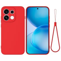 Силиконовый (TPU) чехол Deexe Silicone Case для OPPO Reno 16 F/FS - Red: фото 1 из 9