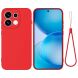 Силиконовый (TPU) чехол Deexe Silicone Case для OPPO Reno 16 F/FS - Red (413420R). Фото 1 из 9