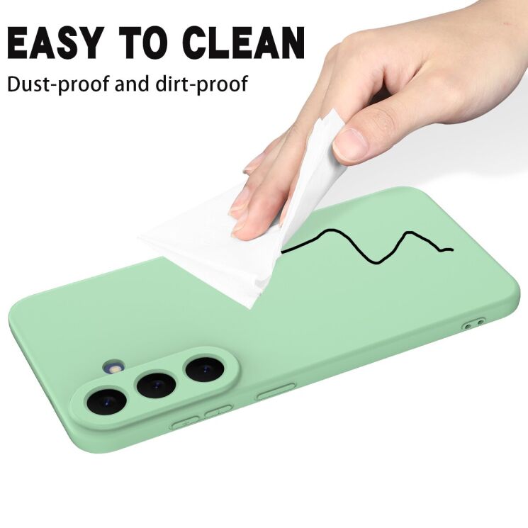 Силиконовый (TPU) чехол Deexe Silicone Case для Samsung Galaxy S26 FE - Green: фото 9 из 9