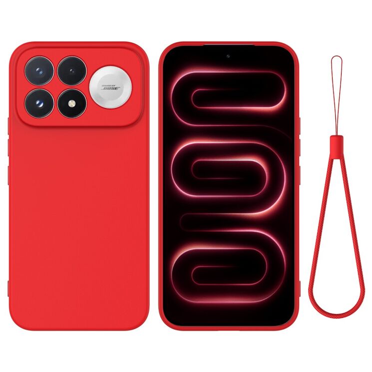 Силиконовый (TPU) чехол Deexe Silicone Case для Xiaomi Poco F9 Pro - Red: фото 1 из 9