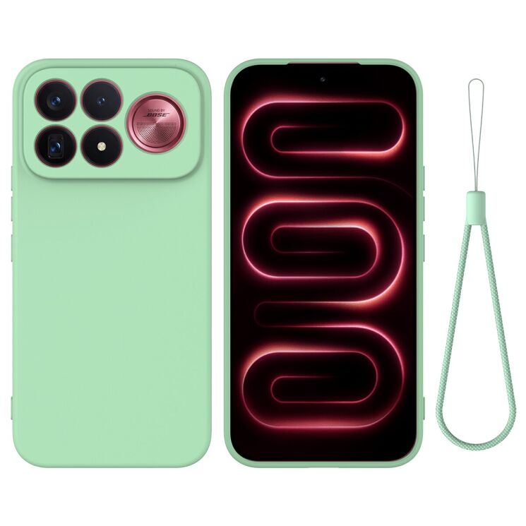 Силиконовый (TPU) чехол Deexe Silicone Case для Xiaomi Poco F9 Ultra - Green: фото 1 из 9