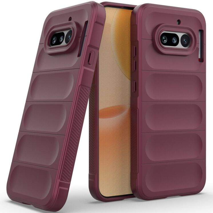 Силіконовий (TPU) чохол Deexe Terra Case для Nothing Phone (4a) - Wine Red (411304WR) Силіконовий (TPU) чохол Deexe Terra Case для Nothing Phone (4a) - Wine Red: фото 2 з 6
