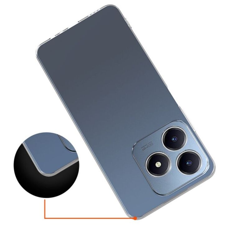Силиконовый (TPU) чехол Deexe UltraThin для Realme C63 - Transparent: фото 3 из 3
