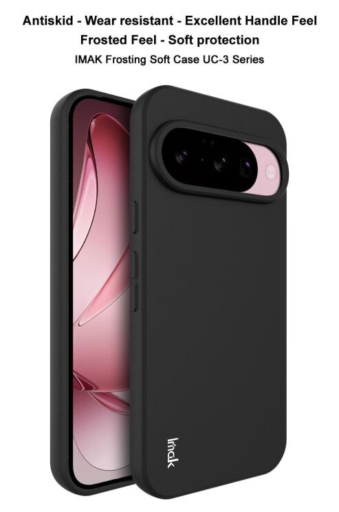 Силіконовий (TPU) чохол IMAK UC-3 Series для Google Pixel 10 / 10 Pro - Black: фото 10 з 11