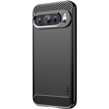 Силиконовый (TPU) чехол MOFI Carbon Fiber для Google Pixel 9 - Black: фото 1 из 10