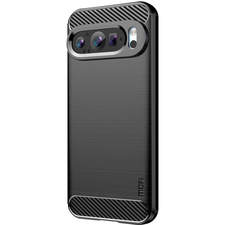 Силиконовый (TPU) чехол MOFI Carbon Fiber для Google Pixel 9 - Black: фото 1 из 10